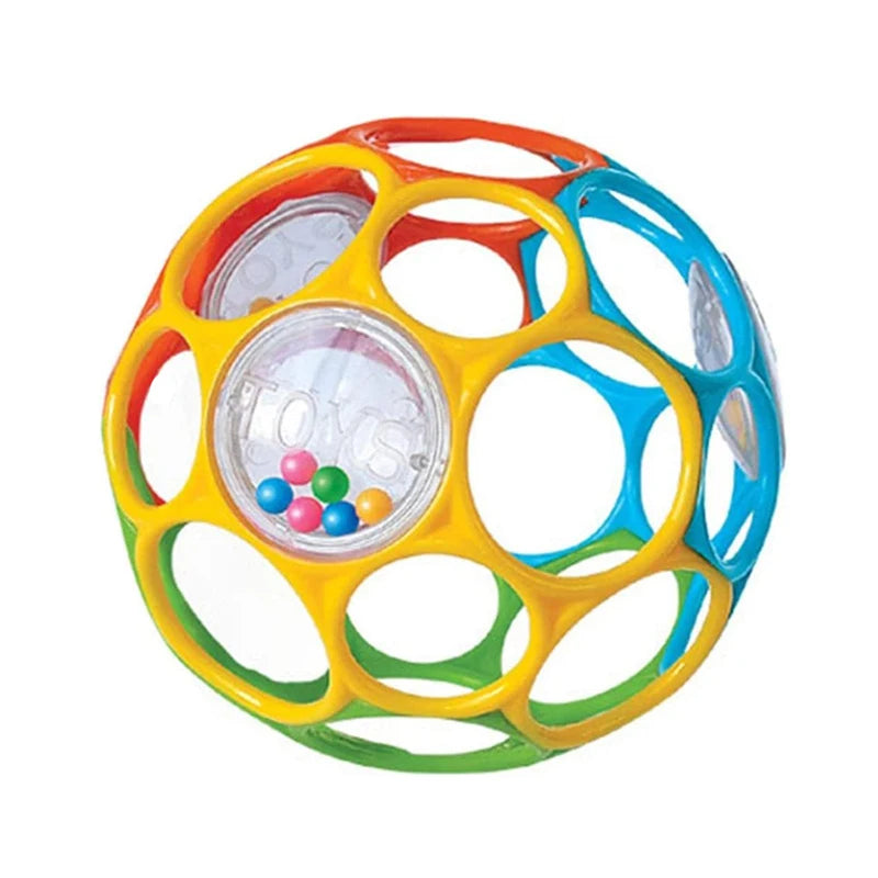 Soft Baby Grasping Ball Rattles with Bell Ball Early Education Educational Sensory Toy Random Color)