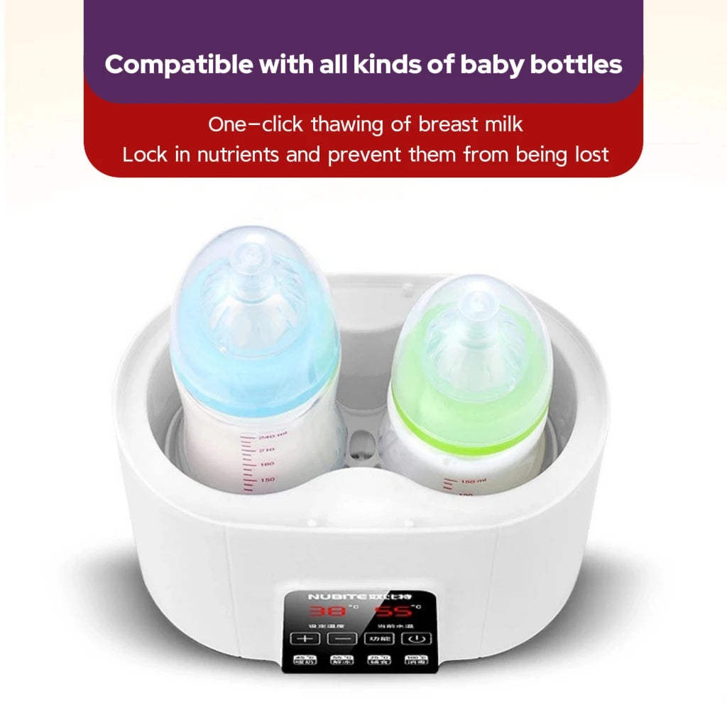 2-Bottle Multifuntion Baby Feeding Bottle Warmer Milk Warmer Fast Heater Sterilizer Accurate Temperature Control Mother-kids