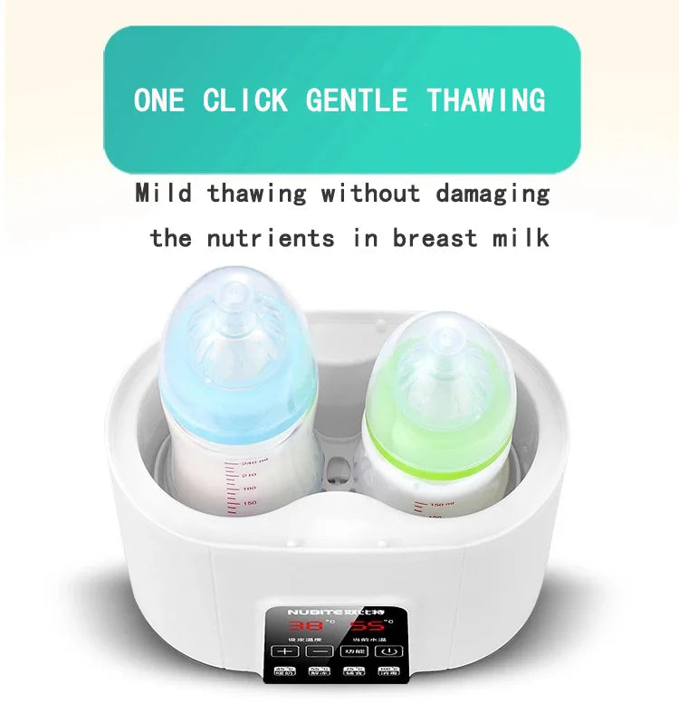 2-Bottle Multifuntion Baby Feeding Bottle Warmer Milk Warmer Fast Heater Sterilizer Accurate Temperature Control Mother-kids