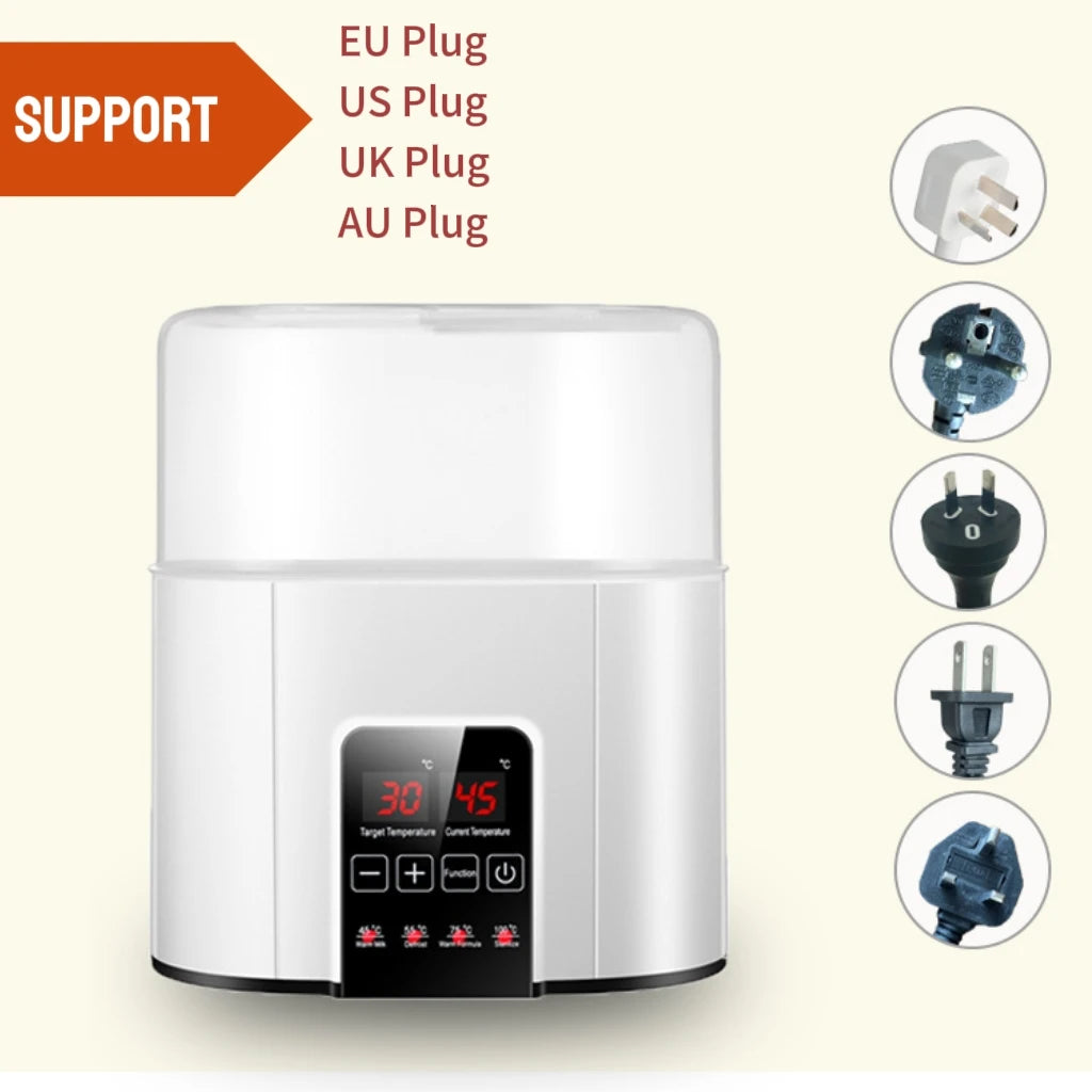 2-Bottle Multifuntion Baby Feeding Bottle Warmer Milk Warmer Fast Heater Sterilizer Accurate Temperature Control Mother-kids