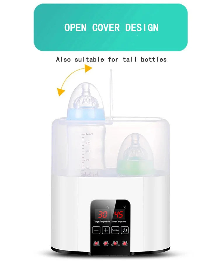 2-Bottle Multifuntion Baby Feeding Bottle Warmer Milk Warmer Fast Heater Sterilizer Accurate Temperature Control Mother-kids